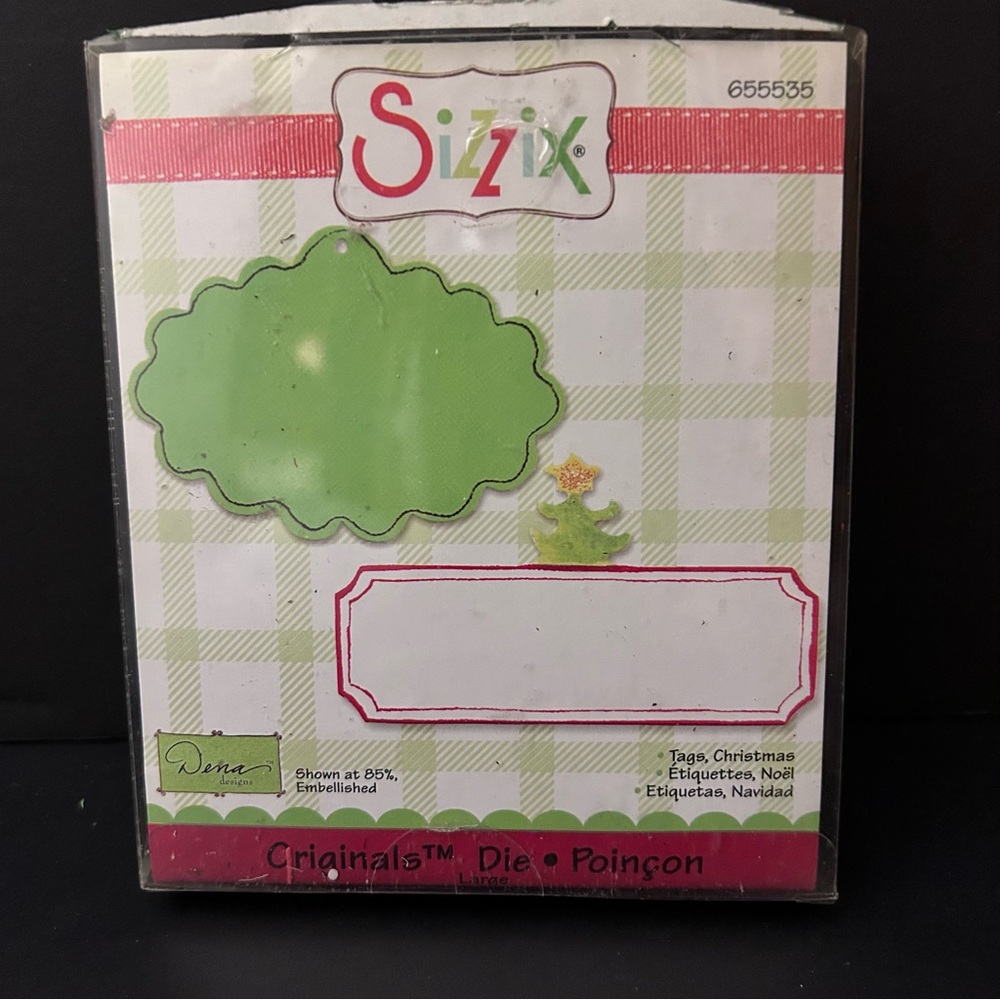 Sizzix Originals die - TAGS, CHRISTMAS